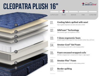 Cleopatra Cooling Hybrid Mattress