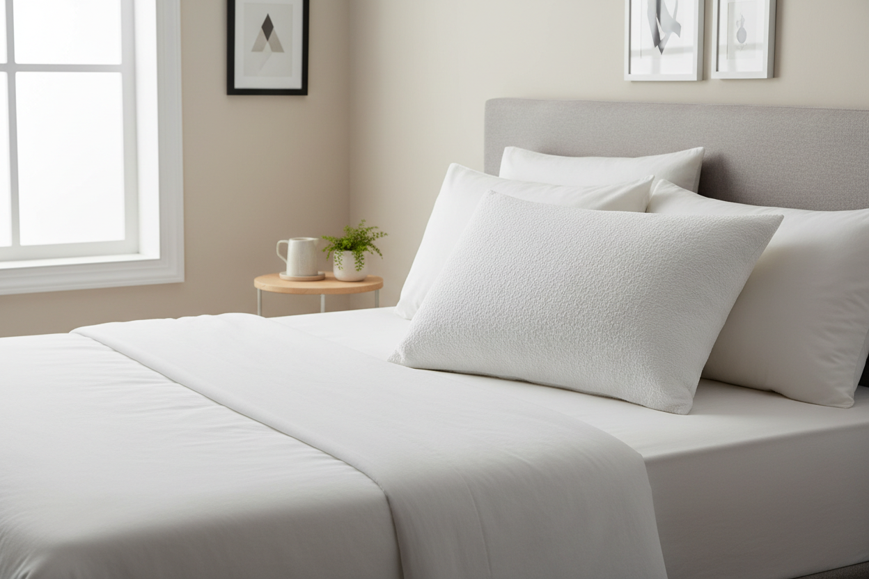 Essentials Shredded Pillow - Bed Scene