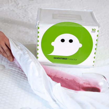 Ghost Protector | Cool & Crunch-Free Mattress Protector | Care Instructions Wash your GhostProtector in cold water, using a gentle detergent without bleach or bleach alternative. We recommend air drying; if you’d prefer to use a dryer, use a low-heat sett