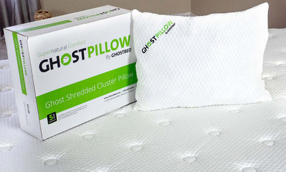 GhostPillow - Shredded (2-Pack) | Sleeping Style Sleepers of all types (back, side and stomach) will love the medium feel of the GhostPillow Shredded. Dimensions: 18" x 24" x 6" | Texan Mattress